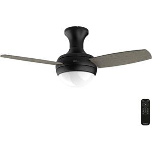 Cecotec Ventilatore da Soffitto con Luce EnergySilence Aero 352 BlackBee. 15 W, Motore DC, Diametro 36" (91,5 cm), 3 Pale, 3 Toni LED, Telecomando, Timer 8 h, 6 Velocità, Nero, Lampadina Non Inclusa