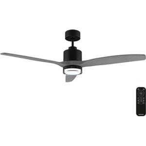 Cecotec Ventilatore da Soffitto con Luce EnergySilence Aero 5330 Jelly dark. 30 W, Motore DC, Diametro 46" (117 cm), 3 Pale, 3 Toni LED, Telecomando, Timer, 6 Velocità, Lampadina Non Inclusa