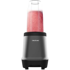 Cecotec Frullatore Portatile Elettrico Nutriblender Fusion. 1000 W, con 2 bicchieri portatili, 6 lame in acciaio inox rivestite in Titanio Nero, ideale per frullati e succhi, facile da pulire