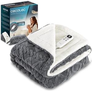 Cecotec HeatComfort Luma (160 x 130). Coperta elettrica 160 x 130 coperta termica con spegnimento automatico e 10 livelli di temperatura regolabili Sherpa