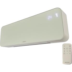 Cecotec Termoventilatore Ceramico da Parete con Telecomando ReadyWarm 3000 Textile. 2000W, 3 Modalità, Calore Uniforme, Oscillazione, LED, Timer, Sicurezza, Design Tessuto Moderno, Copertura 20m²