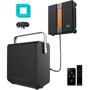 Cecotec Robot Lavavetri Conga Windroid W100 Station. Stazione di Ricarica, App e Telecomando, 6300 Pa, Autonomia 120 min, 4 Panni e 4 Spray, 5 Modalità, Sistema di Sicurezza per Pulizia Continua