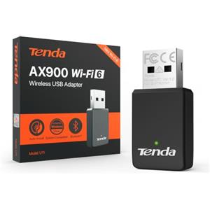 Tenda USB Bluetooth WiFi AX900, Chiavetta WiFi per PC Fisso, U11 | Bluetooth 5.4 · MU-MIMO · Soft AP · WPA2 · Windows 7/10/11 · Dual Band · Nano