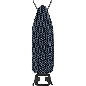 Cecotec Asse da stiro StrongBoard 100 Boracay. Superficie 110 x 33 cm, fodera 100% cotone, alta resistenza al calore, rivestimento ignifugo, fino a 5 kg, altezza 89 cm, design con grande stabilità.