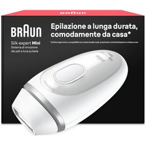 Braun Silk·Expert Mini Epilatore Luce Pulsata, Pl1100 Bianco | Depilatore Corpo Donna, Alternativa all'Epilazione Laser Peli Donna, Epilazione a Casa, Luce Pulsata Braun, Idea Regalo