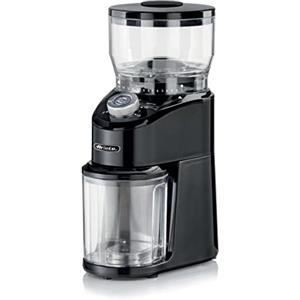 Ariete 3023 Coffee Grinder 3023, Macinacaffè con macine coniche in acciaio inox, 200W, 14 livelli di macinatura, Capacità serbatoio 200 g, da 2 a 12 tazze, Nero