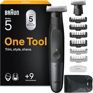 Braun Series XT5 Rasoio Elettrico Barba Tutto-In-Uno, Accessori XT5270 Nero