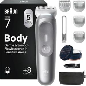 Braun Rifinitore Corpo Series 7 BG7556 + King C Gillette Balsamo Da Barba