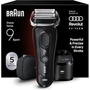 Braun Serie 9 Sport Rasoio Elettrico Barba, Custodia,Smartcare 9150cce Nero