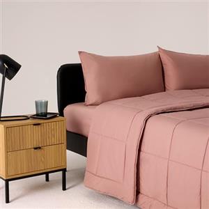 Bassetti Trapunta Matrimoniale, Cipria, Tessuto 100% Cotone E Imbottitura 100% Poliestere, 260X260 cm, Morbida Calda E Traspirante, Ideale Per Stagioni Autunno, Inverno E Primavera, Piumone E Piumino