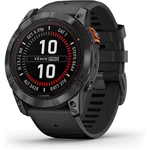 Garmin fēnix 7X Pro Solar, smartwatch GPS multisport, torcia integrata, capacità di ricarica solare, nero
