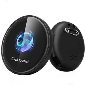 Relxhome Z01 Smart AI Badge Traduttore Simultaneo Vocale con Schermo LCD HD Touch - Traduttore Vocale Istantaneo Multilingue 60 Lingue in Tempo Reale, Dispositivo Portatile per Viaggi e Lavoro