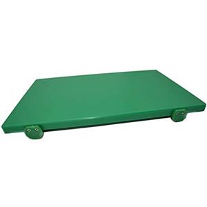 Professional Cooking Tagliere polietilene Pesante per Cucina con Fermi Antiscivolo cm.50x30 Blu (Verde, cm. 50x30)