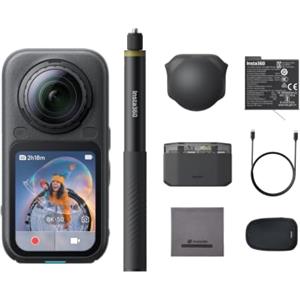 Insta360 X6 Pack Base - Action cam 360 8K con sensori da 1/1,1'', Nero