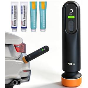 Leikurvo Set di lucidatrici per auto, mini lucidatrice per auto, con 2 tamponi per lucidatura, senza fili, ricaricabili, per la pulizia dell'olio della finestra, per la cura dell'auto, la rimozione dei graffi