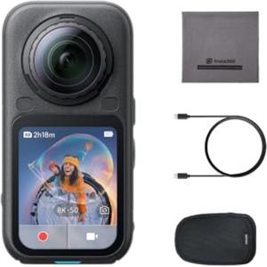 Insta360 X6 - Action cam 360 8K con sensori da 1/1,1″, Nero notte