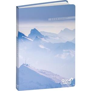 Quo Vadis - Agenda scolastica - 2026-2027 - Eurotextagenda Riciclata - Giornaliera - Multilingua - Respire - Montagna - 12 mesi da agosto a luglio - 12x17 cm
