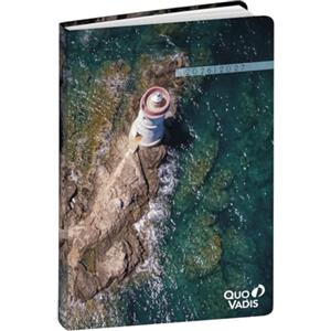 Quo Vadis - Agenda scolastica - 2026-2027 - Eurotextagenda Riciclata - Giornaliera - Multilingua - Respire - Faro - 12 mesi da agosto a luglio - 12x17 cm