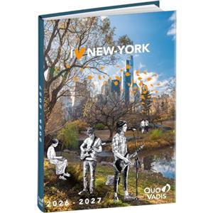 Quo Vadis 1282710Q Diario Scolastico EUROTEXTAGENDA Multilingua Anno 2026-2027 Visual New York Formato 12x17cm Giornaliera 12Mesi Agosto-Luglio Carta Bianca Copertina in cartone Cities