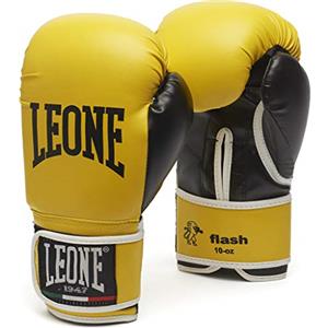 LEONE 1947, Flash Guantoni da Boxe, Unisex - Adulto, Giallo, 10 OZ, GN083