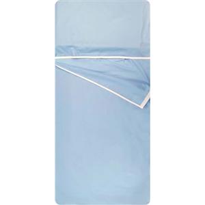 Panini Tessuti Sacco nanna Estivo personalizzato con nome stampato o ricamato per Bimbo e Bimba da 2 a 6 Anni - Tessuto 100% Cotone-Copertina Asilo-Azzurro
