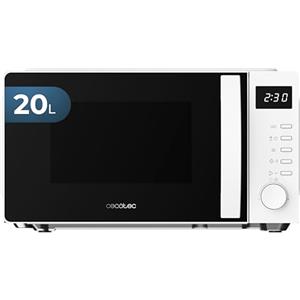 Cecotec Microonde Digitale ProClean 5005 White. 700 W, 20 L, Tecnologia 3DWave, 5 Livelli Potenza, Timer 30 min, Scongelamento, Display con Orologio, Riscaldamento Rapido