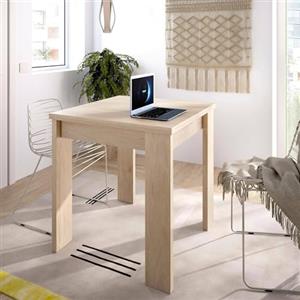 Dmora Tavolo Allungabile Comer 67x134x79h cm Marrone Rovere 6 Posti Allungabile, Meccanismo Estensione a Libro