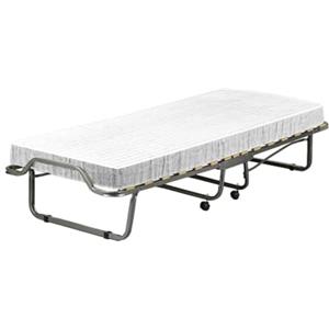 Talamo Italia Dmora Talamo Italia Letto Pieghevole Eloisa, Brandina con Rete a 15 doghe, Lettino salvaspazio, 100% Made in Italy, 80x200h40 cm, Materasso Incluso, Bianco, 200 cm
