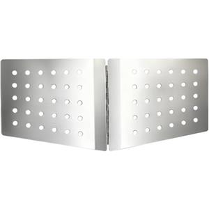 Generic Parabrezza pieghevole in acciaio inox con piccoli fori per stufa da campeggio pieghevole parabrezza pieghevole per stufa da campeggio