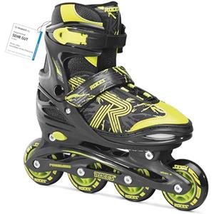 Roces Joy 3.0 Boy - Pattini in Linea, da Ragazzo, 26/29, Colore: Nero/Lime
