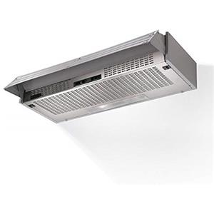 FABER 152 - Cappa Aspirante 90 cm Sottopensile da Cucina ad Incasso, Aspirante Esterna o in Ricircolo con Filtro Cappe Faber F1 KIT C.A. a Carboni Attivi