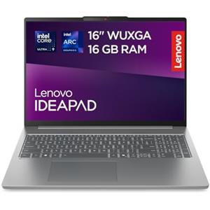 Lenovo IdeaPad Slim 5i Notebook 16" Intel Core Ultra 9 185H, 16GB RAM DDR5, 1TB SSD, Tastiera retroilluminata, IPS, Laptop in alluminio per Lavoro, Studio - Caricatore non incluso