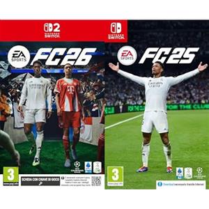 Electronic Arts EA SPORTS FC 26 Standard Edition Switch 2 | Chiave elettronica con software I Videogiochi | Italiano + EA SPORTS FC 25 Standard Edition Switch / Switch 2 | Videogiochi | Italiano