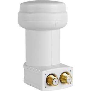 Megasat HD-Profi Twin LNB - LNB universale per 2 utenti - Bianco