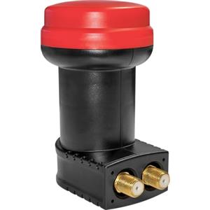 Megasat Diavolo Twin LNB - Universale per 2 utenti - Nero/Rosso