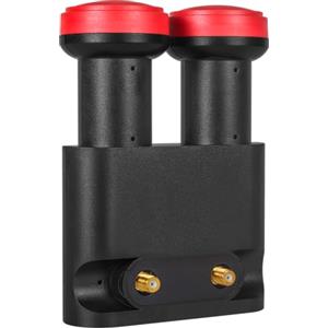 Megasat Diavolo Monoblock Twin LNB - per Astra & Hotbird - Nero/Rosso