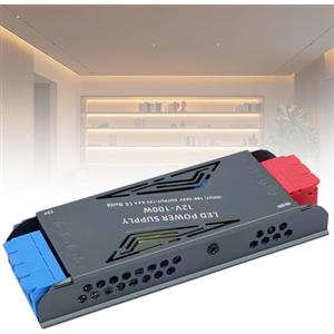 SUCIKORIO Trasformatore LED 12V 100W 8,3A, Ultra Sottile Alimentatore LED Driver AC 220V a DC 12 Volt 100W Trasformatori Adattatore LEDs a Tensione Costante Senza Sfarfallio per LEDs Striscia