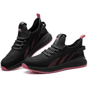 SPIEZ Senza Metallo Scarpe Antinfortunistiche Donna Leggere | Anti-schiacciamento Scarpe Lavoro Antiforatura Comode Sneakers Antinfortunistica Traspiranti per il Lavoro e l'uso Quotidiano