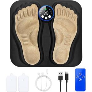 Generico Massager Del Piede EMS, Dispositivo Di Massaggio Ai Piedi, Massaggiatore Di Piedi Elettrici, Stimolazione Muscolare, Livelli Di Intensità Personalizzabile E Promuove La Circolazione, Per Donn