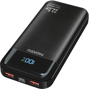 PAIDASHU Power Bank 27.000mAh 22.5W PD3.0 QC4.0 Ricarica Rapida Batteria Esterna 3A USB C Caricatore Portatile con LCD Display Digitale 3 Uscite e 2 Ingressi per Smartphone and more
