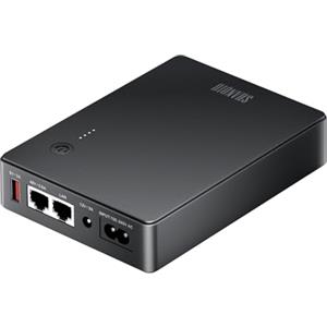 Shanqiu Mini UPS Gruppo di Continuità con POE Gigabit per Router, Modem, Telecamera, Ingresso AC Uscita 5V USB 12V DC 48V POE