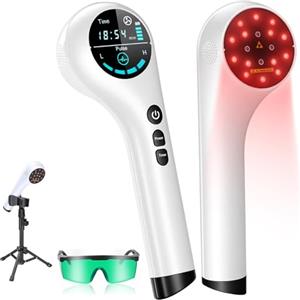 VAYALT Red Light Therapy, Lampada Infrarossi con Timer,Terapia a Luce Rossa per Pelle Migliorata, Sollievo dal Dolore, Recupero Rapido, 650/808nm Terapia Luce Rossa, Lunghezza D'Onda Luce Rossa (B)