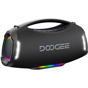 DOOGEEEco Wild Boom Pro Speaker Wireless 12 Ore Autonomia, Cassa Amplificata 250W Picco, Cassa Portatile Luci RGB, TWS Stereo, Casse per Esterno Feste Campeggio, Ideale per il Campeggio e le Feste BT5.3 IP55
