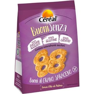 NUTRITION & SANTE' ITALIA SpA Céréal Buoni Senza Biscotti al Grano Saraceno, 200 g