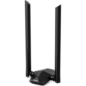 Tenda U18a AX1800 USB WiFi 6 Dual Band 2.4GHz/5GHz, Chiavetta WiFi per PC Fisso USB3.0, WiFi USB con 2 Antenne Esterne da 5 dBi, WPA3, MU-MIMO, WiFi Portatile per Windows 11/10.