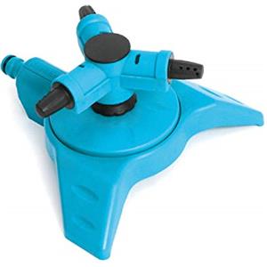 CELLFAST Irrigatori Per Prato Circolari Gartensprinkler Rasensprenger Con Flusso D'Acqua Controllabile Per Prato Fiori Piante 12 Ugelli Twister Basic