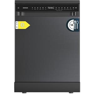 Cecotec Lavastoviglie Libera Installazione 60 cm Bolero Aguazero 6205 Dark. 13 Coperti, 6 Programmi, Classe D, Inverter Plus Duo, Pannello Touch, Extra Hygiene, Super Dry, Half Load, SilentWash, Dark