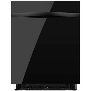 Cecotec Lavastoviglie Integrata 60cm Bolero Aguazero 6620 Full-BI Black Glass C. 1850W, 15 Coperti, 8 Programmi, Motore Inverter, Display FullColor, Smart Wash, Turbo Dry+, AutoClean