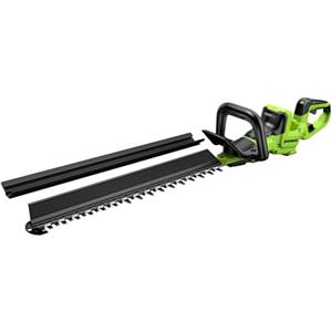 Greenworks Tagliasiepi a batteria 24V 66 cm, motore brushless, lama doppia azione 30 mm, manico rotante 180°, Hedge Sweeper, solo utensile HT6602RA1