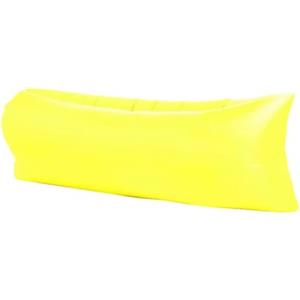 ENEN Divano Gonfiabile Portatile, Divani Gonfiabili Divano ad Aria Impermeabile e Anti-Perdite Inflatable Sofa per Viaggi Campeggio Piscina Giardino Festa in Spiaggia (Giallo,Taglia unica)